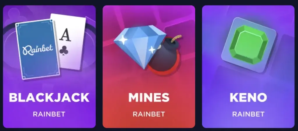 Rainbet Casino Games