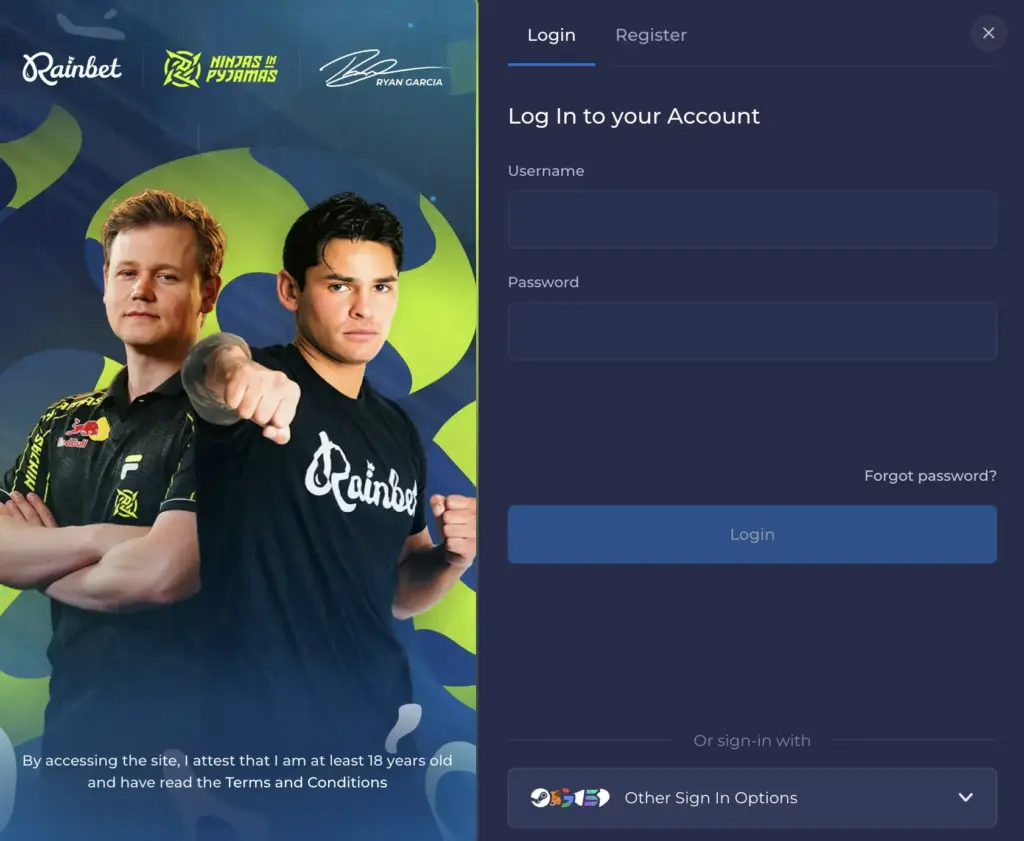 Rainbet Login