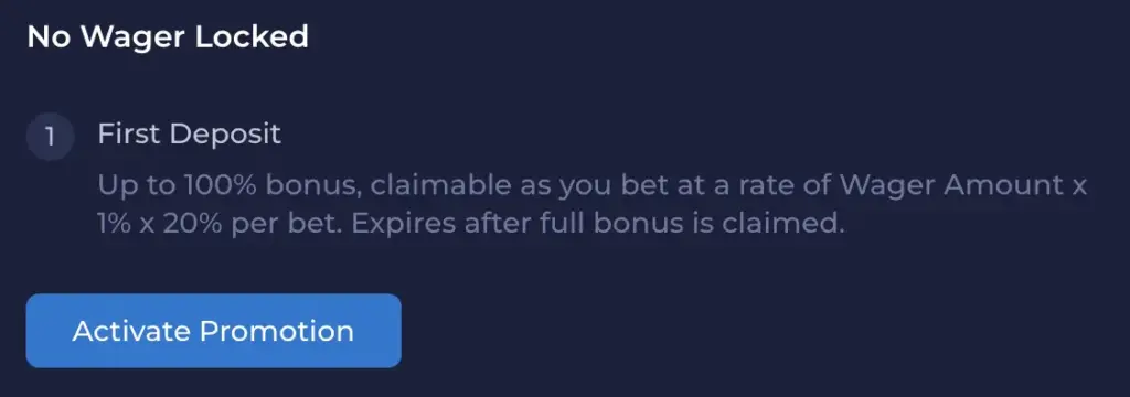 Rainbet No Wager Locked Deal